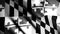 Close up of an the abstract black and white Maryland state flag fluttering in the wind. Animation. American flag in