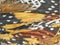 Close-up of abstract ethnic patterned cotton fabrics