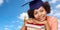 Close up of african graduate student with books