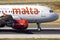 Close up of Air Malta Airbus