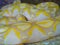 The Close up albino boa constrictor snake`s skin with yellow color.