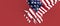 Close up of american USA flag, 4th of July Independence Day. Copy Space on Red Background