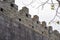 Close-up of ancient city walls in Guilin, Guangxi, China