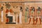 Close-up of ancient egyptian papyrus