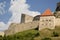 Close-up of Ancient fortified Fort in Transylvania Romania