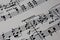 Close-up Ancient Sheet Music