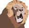 Close-up of animal roaring lion-