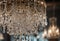 Close Up Antique Crystal Chandelier AI Generated