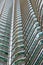 Close up architecture exterior detail of Petronas Twin Towers