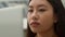 Close up Asian business girl businesswoman manager office worker japanese chinese woman student studying online working