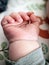 Close-up on a baby\'s hand