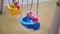 Close-up of a baby swing in the playground