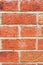 Close up background red brick wall