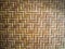 Close up bamboo basketry pattern background