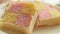 Close up of Battenberg cake C