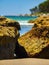 Close up of the beach rocks at Currarong