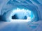 close up beautiful ice cave , Ai Genereted