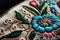 Close-up beautiful Ukrainian traditional style embroidery. Vyshivanka. AI generation