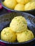 Close up of bengali sweet - kesar pista rajbhog