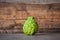 Close up of bergamot on wooden background