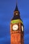 Close up Big Ben at twilight in London, UK