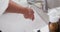 Close up of biracial woman washing hands in bathroom, slow motion