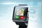 Close up of black smart watch with video call icon