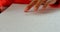 Close-up of blind Asian schoolboy hand reading a braille book in classroom at school 4k