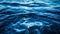 A close up of a blue body of water with some ripples, AI