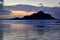 Close up Blue Hour at St Michaels Mount Cornwall UK