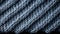 A close up of a blue knitted fabric texture