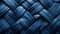 A close up of a blue woven fabric