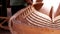 Close up of a boat builder working on a dinghy