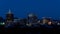 Close up of the Boise City skyline at night with the city lights