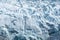 Close up on The Bossons glacier, in Chamonix Mont Blanc Massif, The Alps France