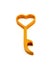 Close up of bottle opener, design in love