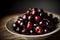 A Close Up Of A Bowl Of Cherries On A Table. Generative AI