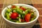 Close up bowl of steamed rat tail radish.