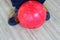 Close up bowling ball for play sport
