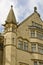 Close-up of Bradford Town Hall building, West Yorkshire, UK