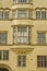 Close-up of Bradford Town Hall building, West Yorkshire, UK