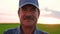 Close up brazilian good looking senior farmer man with a moustached smiling to the camera.