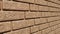A close up of a brick wall.