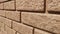 A close up of a brick wall.