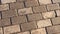 Close-up Brick wall or floor texture.