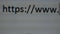 Close up of browser bar with WWW text and cursor. Internet Search Concept. Typing In Web Browser Address Bar https.