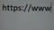 Close up of browser bar with WWW text and cursor. Internet Search Concept. Typing In Web Browser Address Bar https.