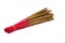 Close-up bunch of incense sticks isolated