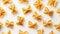 A close up of a bunch of pasta that is shaped like butterflies, AI