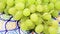 Close-up of a bunch of white grapes